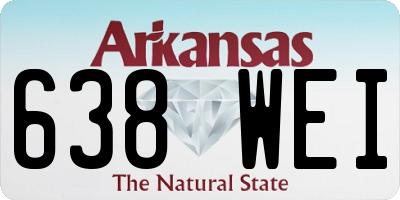 AR license plate 638WEI