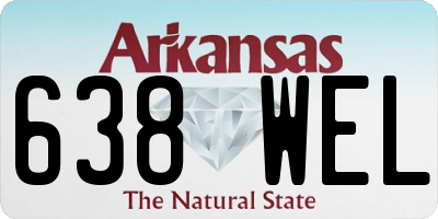 AR license plate 638WEL