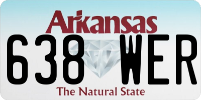 AR license plate 638WER