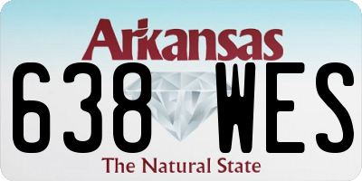 AR license plate 638WES
