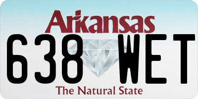 AR license plate 638WET