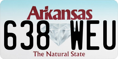 AR license plate 638WEU