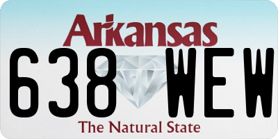 AR license plate 638WEW