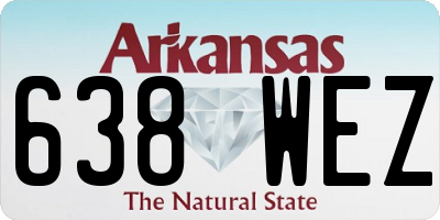 AR license plate 638WEZ