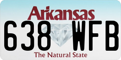 AR license plate 638WFB
