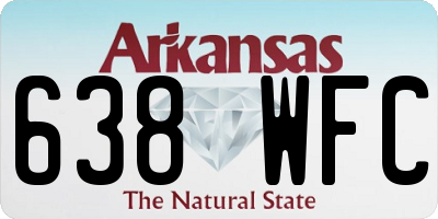 AR license plate 638WFC
