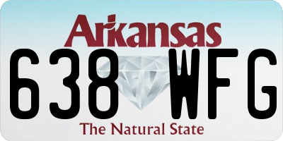 AR license plate 638WFG