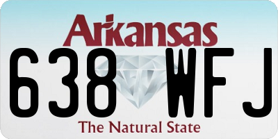 AR license plate 638WFJ