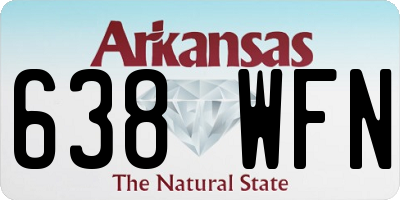 AR license plate 638WFN