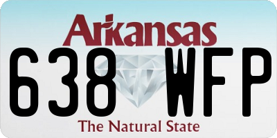 AR license plate 638WFP