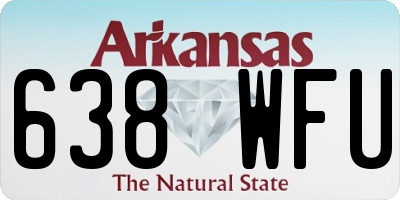 AR license plate 638WFU
