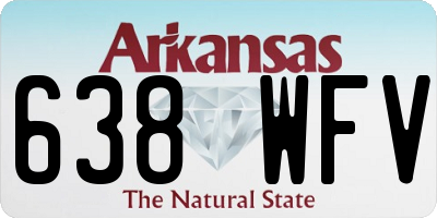 AR license plate 638WFV