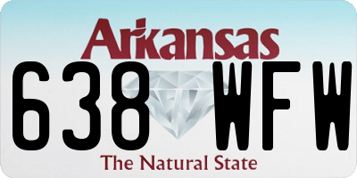 AR license plate 638WFW
