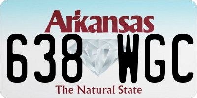 AR license plate 638WGC