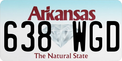 AR license plate 638WGD