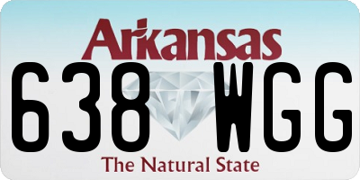 AR license plate 638WGG