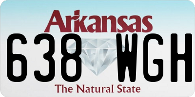 AR license plate 638WGH