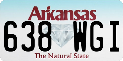 AR license plate 638WGI