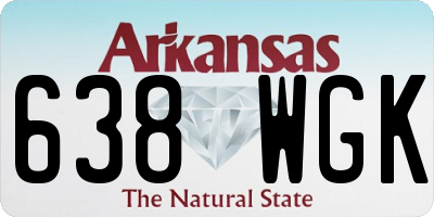 AR license plate 638WGK