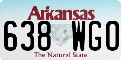 AR license plate 638WGO