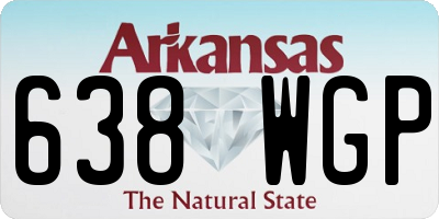 AR license plate 638WGP