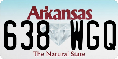 AR license plate 638WGQ