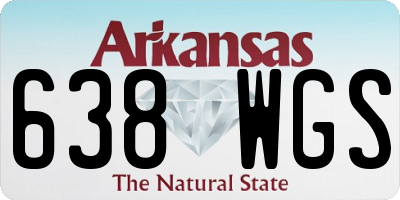 AR license plate 638WGS