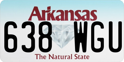 AR license plate 638WGU