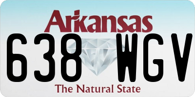 AR license plate 638WGV