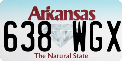 AR license plate 638WGX