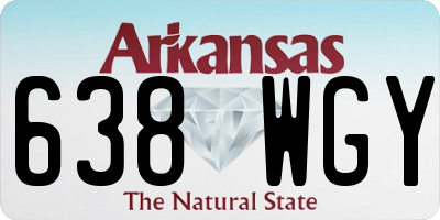 AR license plate 638WGY