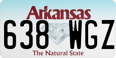 AR license plate 638WGZ