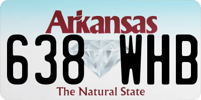 AR license plate 638WHB
