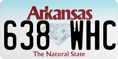 AR license plate 638WHC