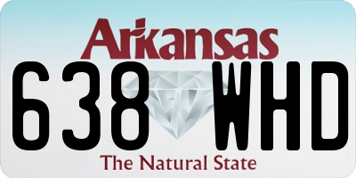 AR license plate 638WHD