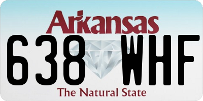 AR license plate 638WHF