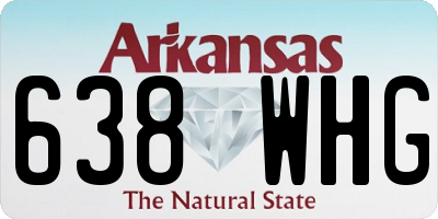AR license plate 638WHG