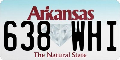 AR license plate 638WHI
