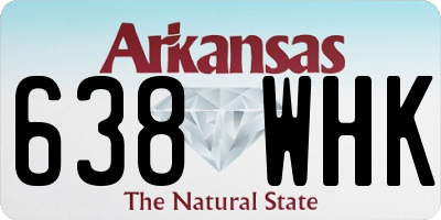AR license plate 638WHK
