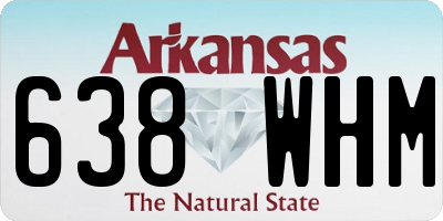 AR license plate 638WHM