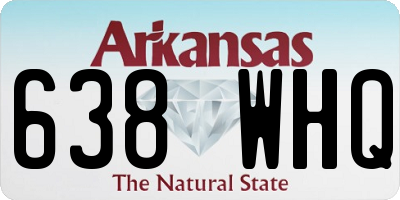 AR license plate 638WHQ