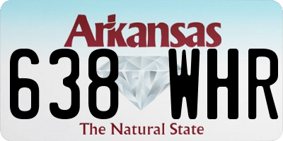 AR license plate 638WHR