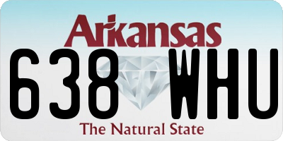 AR license plate 638WHU
