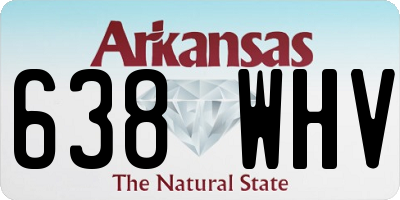 AR license plate 638WHV