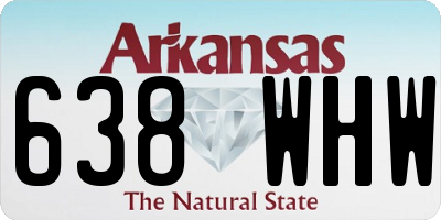 AR license plate 638WHW