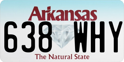 AR license plate 638WHY