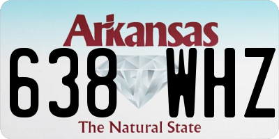 AR license plate 638WHZ