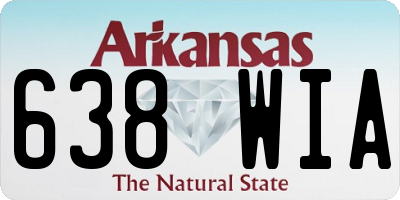 AR license plate 638WIA