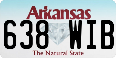AR license plate 638WIB