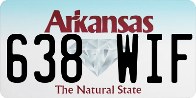 AR license plate 638WIF